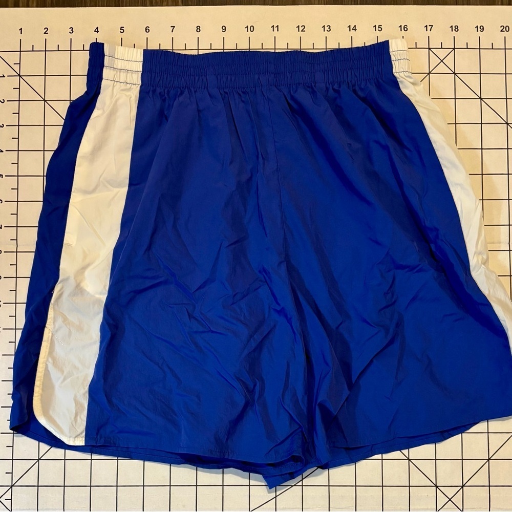 NWT Rag & Bone Women’s XXS Blue and White Athletic Shorts with Elastic Waistband